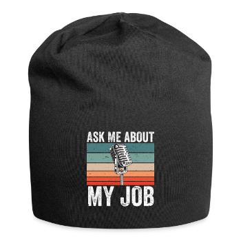 Funny Sports Ansager - Jersey-Beanie - Schwarz - Vorne