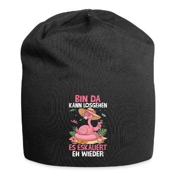 I'm there it can start, it escalates again anyway - Jersey Beanie - black - Front