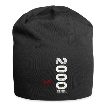 25ème anniversaire cadeau mari Original juin 2000 - Bonnet en jersey - noir - Devant