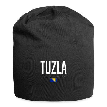 Tuzla Bosnien und Herzegowina - Jersey-Beanie - Schwarz - Vorne
