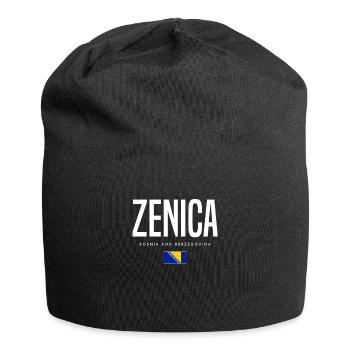 Zenica Bosnien und Herzegowina - Jersey-Beanie - Schwarz - Vorne