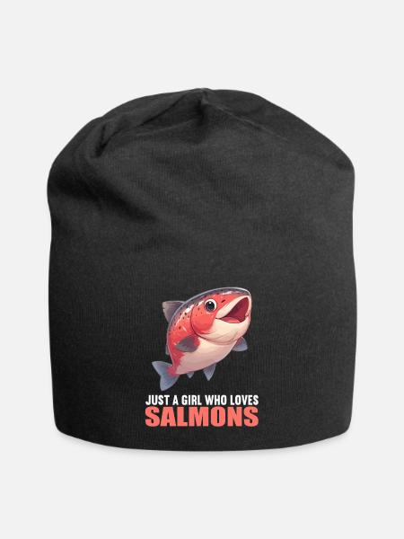 Saumon Saumon - Bonnet en jersey - noir