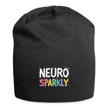 Neuro Sparkly Rainbow Colors Variety and - Jersey Beanie - black - Front