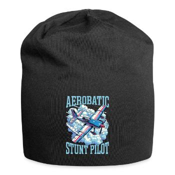 Aerobatic Stunt Pilot Loves Aerobatic Maneuvers - Jersey Beanie - black - Front
