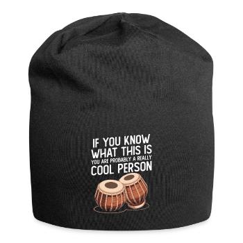 If you know what that is, you are - Jersey Beanie - black - Front