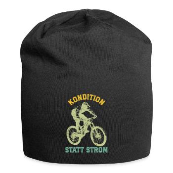 Radler KONDITION STATT STROM Radeln Lustiges - Jersey-Beanie - Schwarz - Vorne