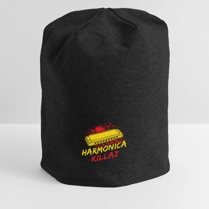 Funny Harmonica Player Killaz Harmonica Jersey Beanie
