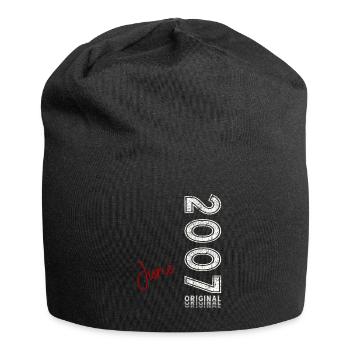 18. Geburtstag Geschenk Mann Original Juni 2007 - Jersey-Beanie - Schwarz - Vorne