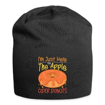 I'm Just Here For The Apple Cider Donuts - Jersey Beanie - black - Front