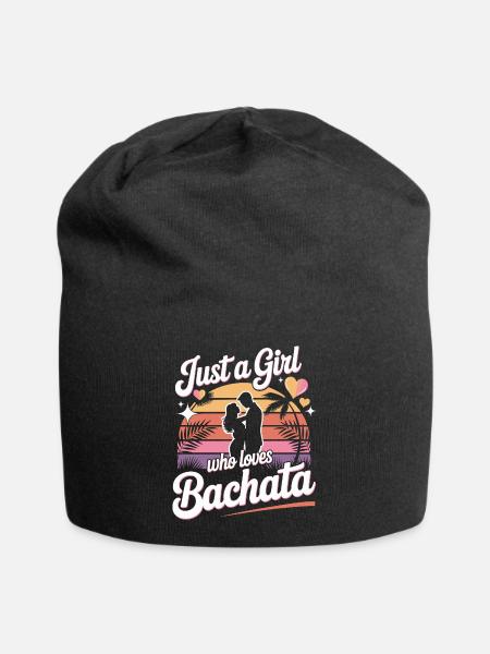 Just a girl who loves Bachata - Jersey Beanie - black