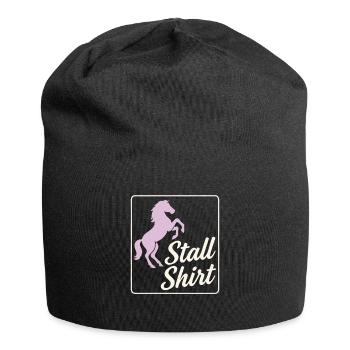 Chemise d’écurie – Horse Girl Design - Bonnet en jersey - noir - Devant