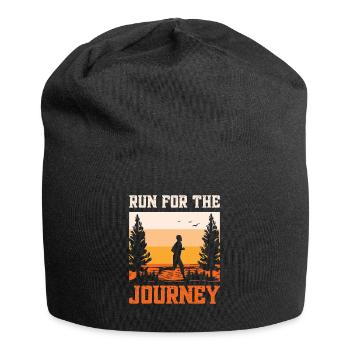 Running Enjoy The Journey Marathon Runner Gift - Jersey-Beanie - Schwarz - Vorne
