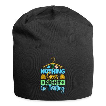 Acheteur d’occasion Rien ne va pas bien Aller friperie - Bonnet en jersey - noir - Devant