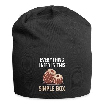 All I need is this simple box - Jersey Beanie - black - Front