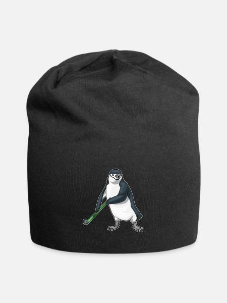 Pinguin Feldhockey Feldhockeyschläger - Jersey-Beanie - Schwarz