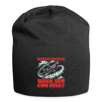 Aerobatic Pilot Why Fly Straight When Glider Pilot - Jersey-Beanie - Schwarz - Vorne