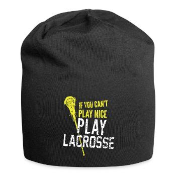 Play Lacrosse - Jersey Beanie - black - Front