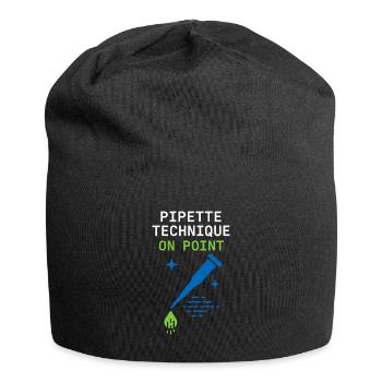 Technicien de laboratoire clinique Science diagnostique Nerd des données - Bonnet en jersey - noir - Devant