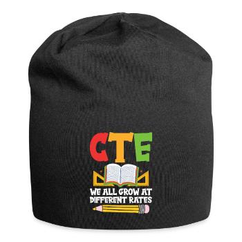 Cte – Wir Wachsen Alle In Unterschiedlichem Tempo - Jersey-Beanie - Schwarz - Vorne