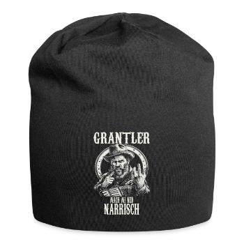 Grantler Grantig Bairischen Dialekten Bayern - Jersey-Beanie - Schwarz - Vorne