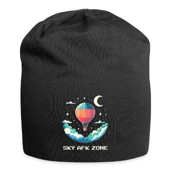 AFK dans le ciel | Vol en montgolfière Calme Thermiques Air Altitude - Bonnet en jersey - noir - Devant