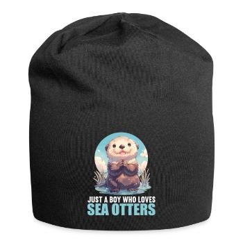Loutre de mer - Bonnet en jersey - noir - Devant