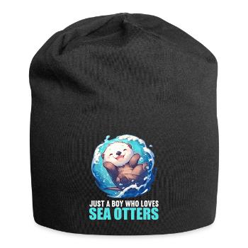 Loutre de mer - Bonnet en jersey - noir - Devant
