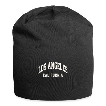 Los Angeles California – College Style - Jersey Beanie - black - Front