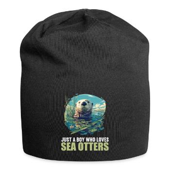 Loutre de mer - Bonnet en jersey - noir - Devant