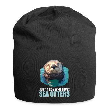 Loutre de mer - Bonnet en jersey - noir - Devant