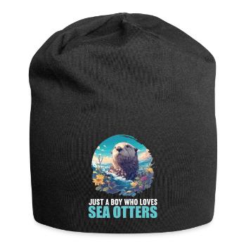 Loutre de mer - Bonnet en jersey - noir - Devant