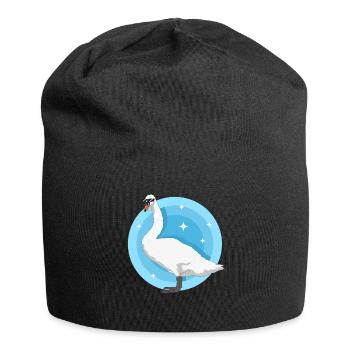 Swan Swans Swan Lover Gifts - Jersey Beanie - black - Front