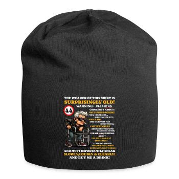 Geburtstag Frauen Turning 44 Surprisingly Old - Jersey-Beanie - Schwarz - Vorne