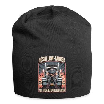 LKW-Fahrer Weil Disponenten Auch Helden Brauchen - Jersey-Beanie - Schwarz - Vorne