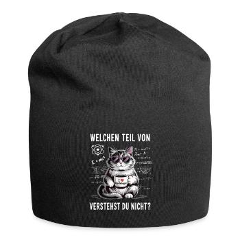 Welchen Teil von Quanten Physik vestehst du nicht - Jersey-Beanie - Schwarz - Vorne