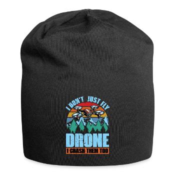 Drone Enthusiast I Don't Just Fly Drone Quadcopter - Jersey Beanie - black - Front