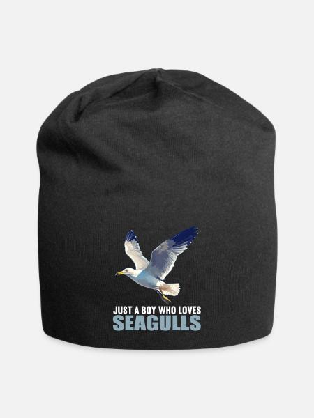 Möwen Möwe - Jersey-Beanie - Schwarz