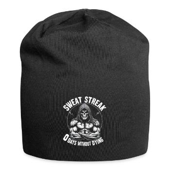 0 Days Without Dying Powerlifting Dead Gym - Jersey Beanie - black - Front