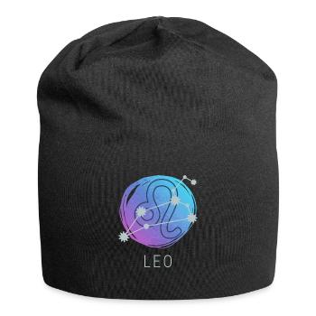 Leo Zodiac Horoscope Zodiac Sign - Jersey Beanie - black - Front