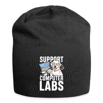 Support computer labs - Jersey-Beanie - Schwarz - Vorne