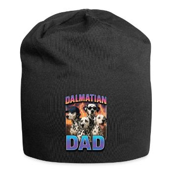 Dalmatiner - Jersey-Beanie - Schwarz - Vorne