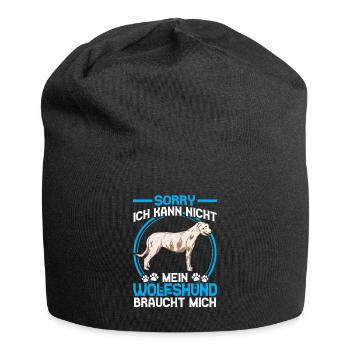 Irish Wolfhound a besoin de moi - Bonnet en jersey - noir - Devant