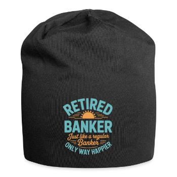 Banquier retraité Dire banquier - Bonnet en jersey - noir - Devant