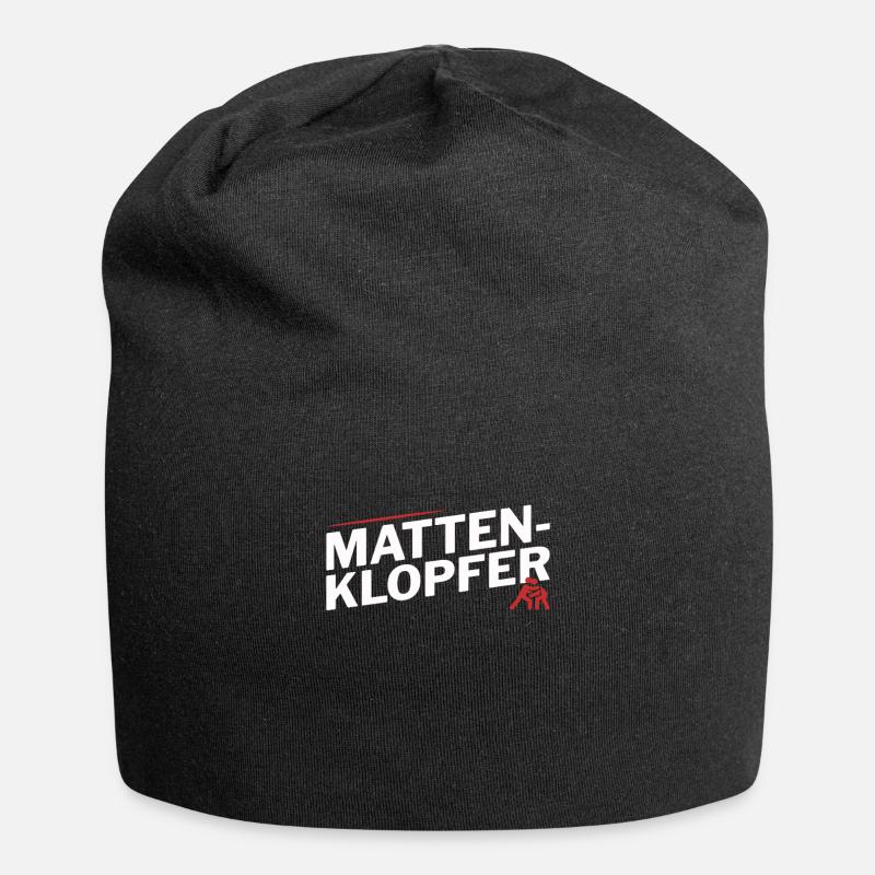 Mattenklopfer Wrestling Ringen Geschenkidee - Jersey-Beanie - Schwarz