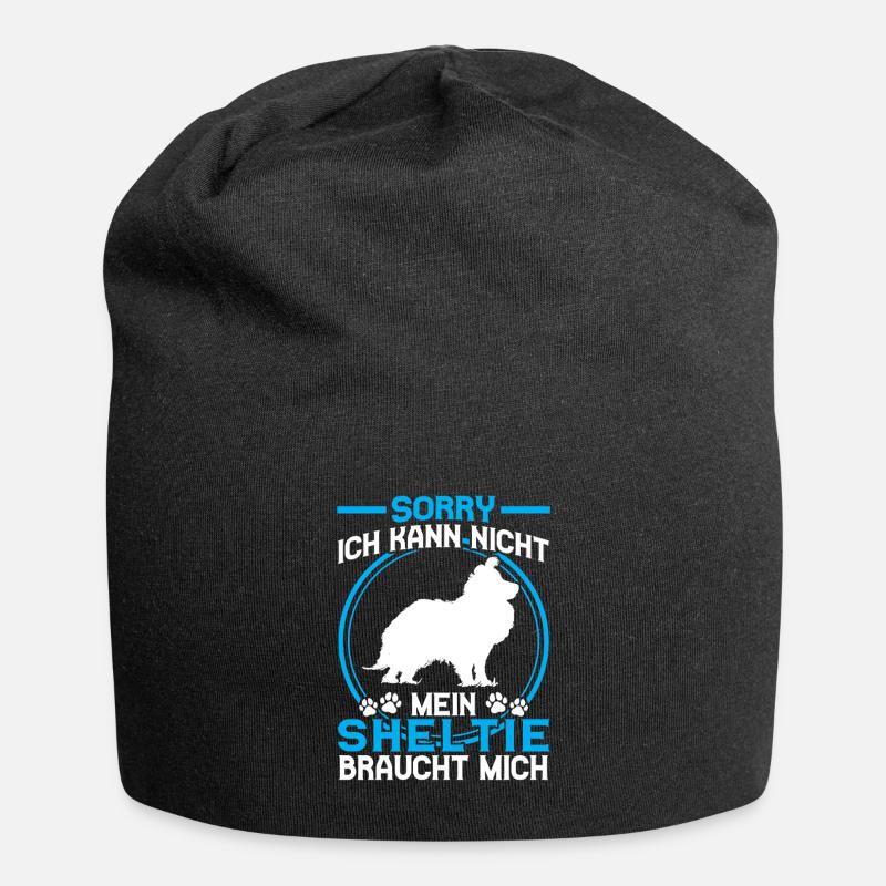 Sheltie braucht mich Shetland Sheepdog - Jersey-Beanie - Schwarz
