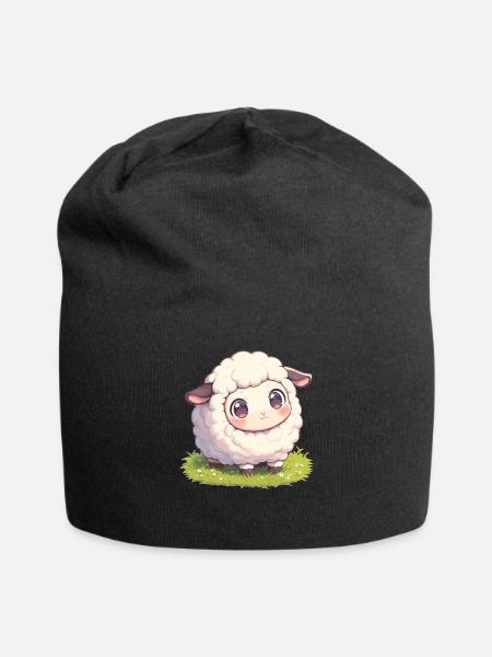 Schafe Schaf - Jersey-Beanie - Schwarz