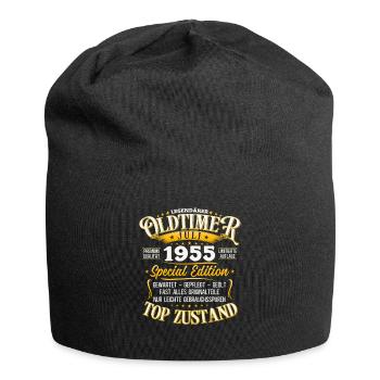 70. Geburtstag Oldtimer Juli Jahrgang 1955 - Jersey-Beanie - Schwarz - Vorne