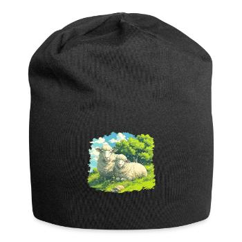 Sheep Sheep - Jersey Beanie - black - Front