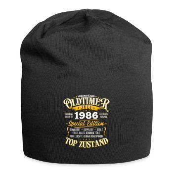 40. Geburtstag Oldtimer Juli Jahrgang 1986 - Jersey-Beanie - Schwarz - Vorne