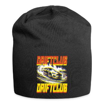 Drift Car - Futuristisches Autorennen im Retro-Stil - Jersey-Beanie - Schwarz - Vorne
